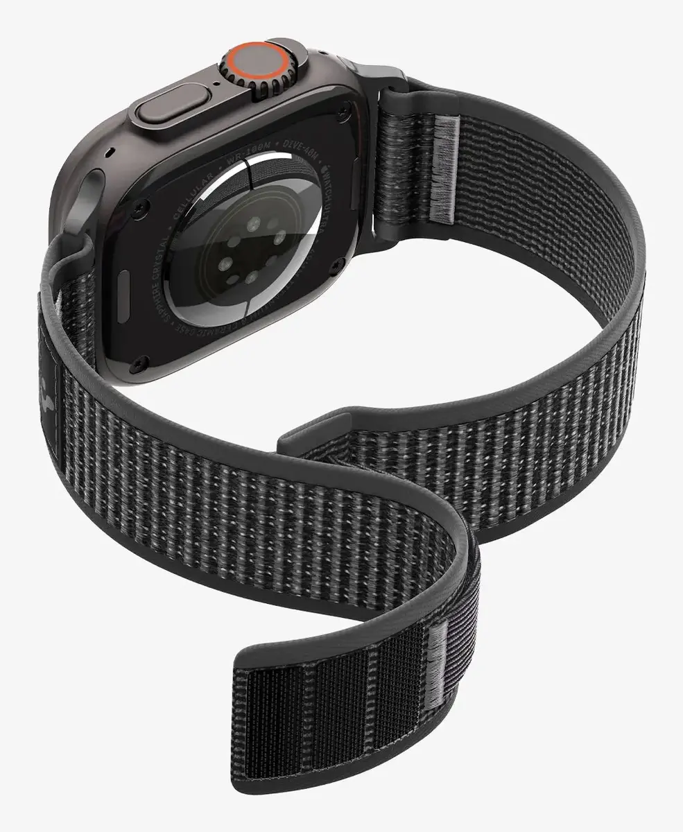 Ремешок Spigen Athlex Air 2 — черно-оранжевый Photo 4