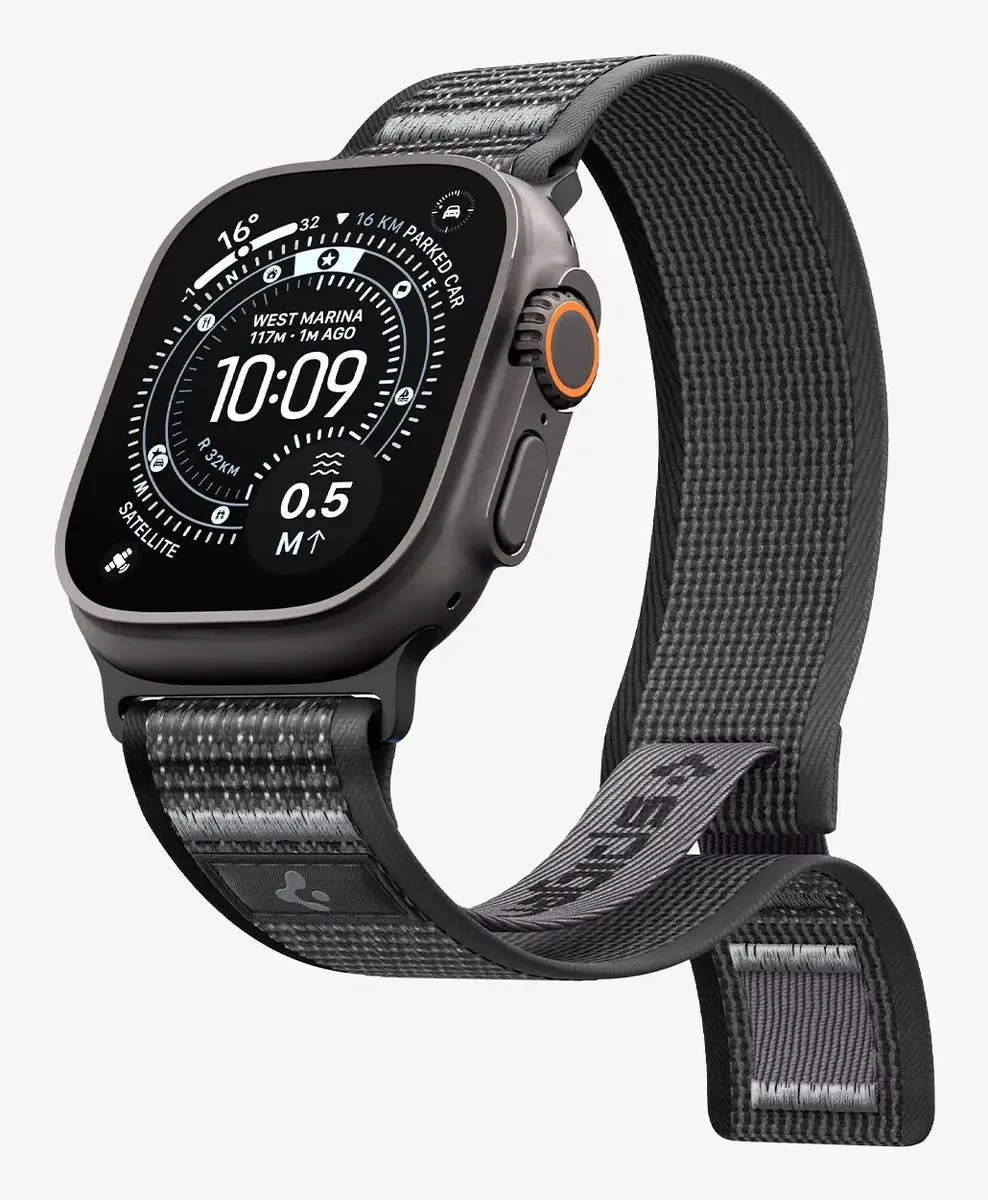 Ремешок Spigen Athlex Air 2 — черно-оранжевый Photo 5