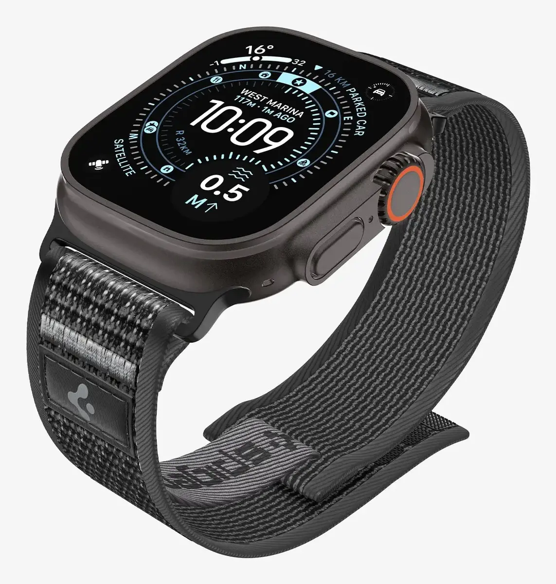 Ремешок Spigen Athlex Air 2 — черно-оранжевый Photo 8