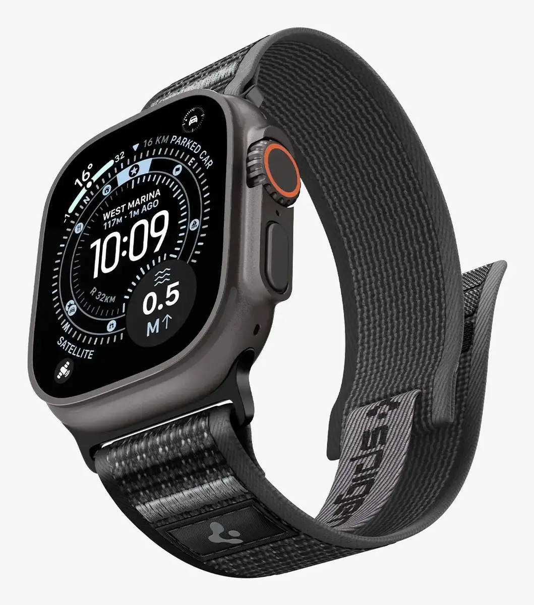 Ремешок Spigen Athlex Air 2 — черно-оранжевый Photo 9