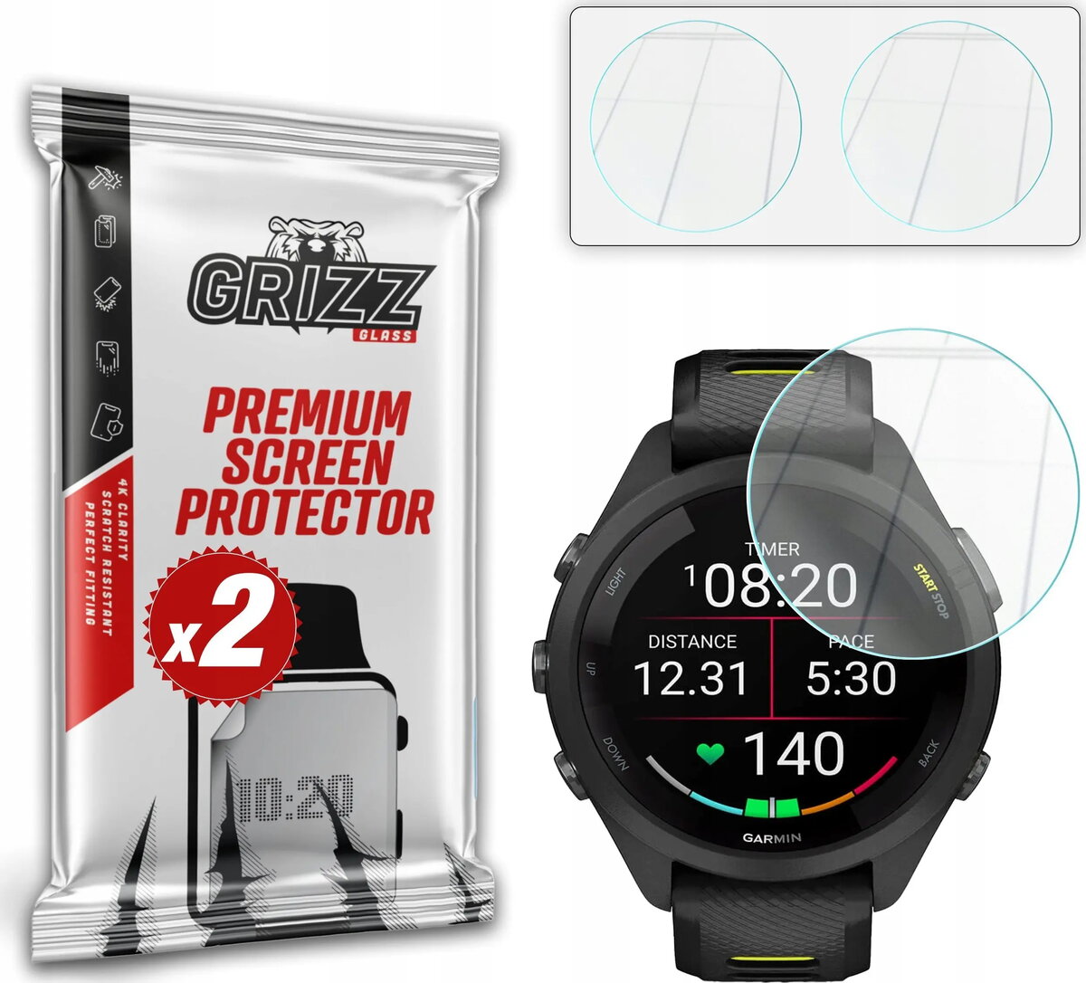 Hibrīda ekrāna aizsargstikls GrizzGlass HybridGlass priekš