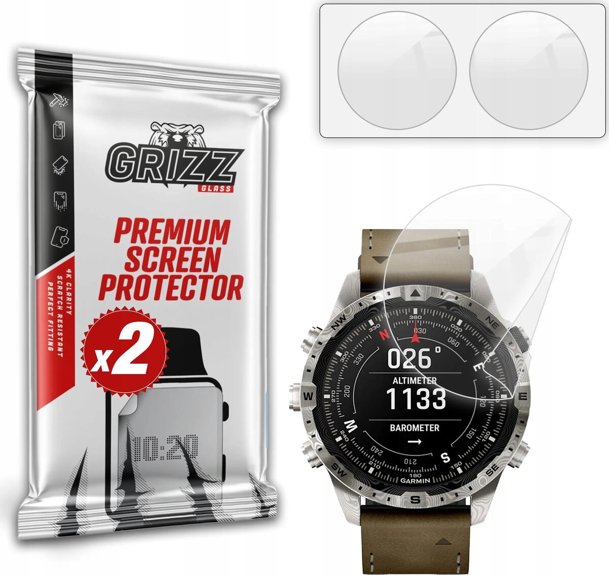 Aizsargplēve GrizzGlass CeramicFilm priekš Garmin MARQ