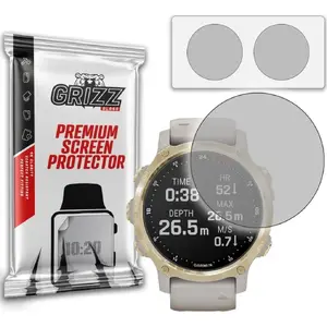 Matte Screen Protector GrizzGlass for Garmin Descent Mk2s — anti-glare, scratch protection