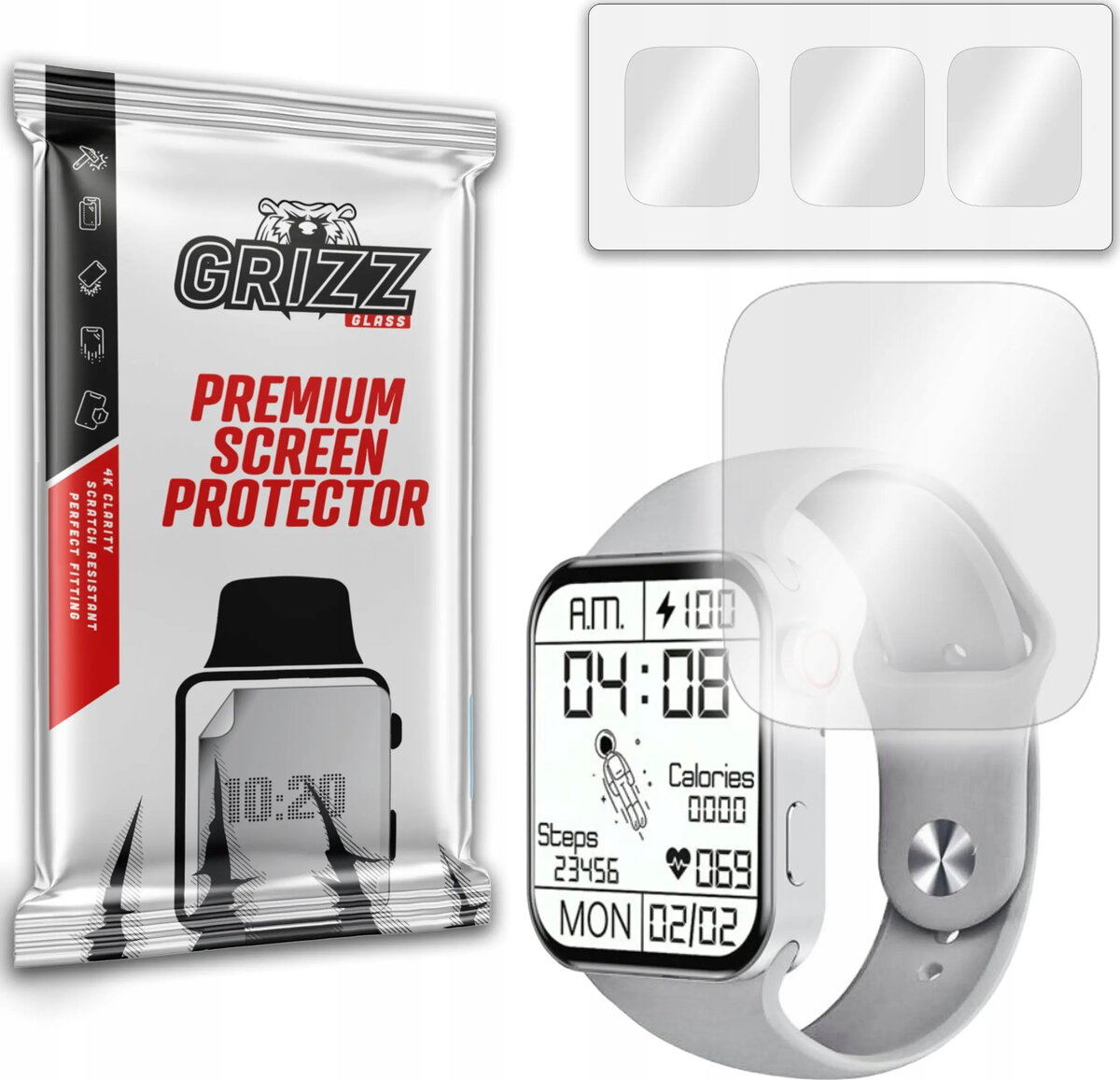 Aizsargplēve GrizzGlass hidrogelis Smartwatch Series 7