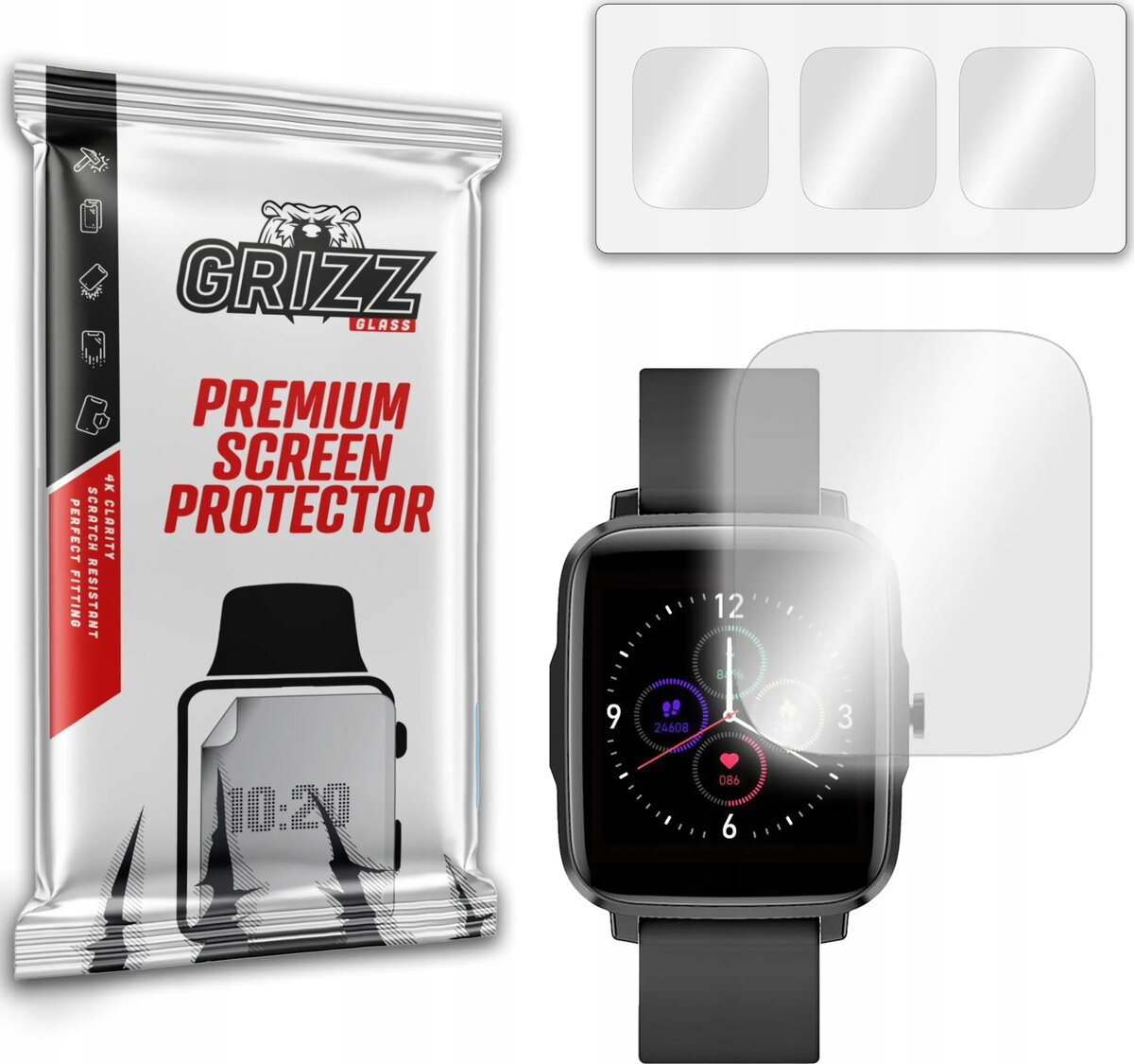 Hidroželē ekrāna aizsargplēve GrizzGlass Hydrofilm Watchmark