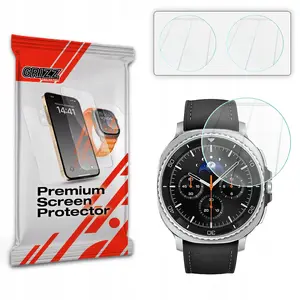 Гибридное защитное стекло GrizzGlass HybridGlass для Samsung Galaxy Watch 8 Classic 46mm, с покрытием по краям