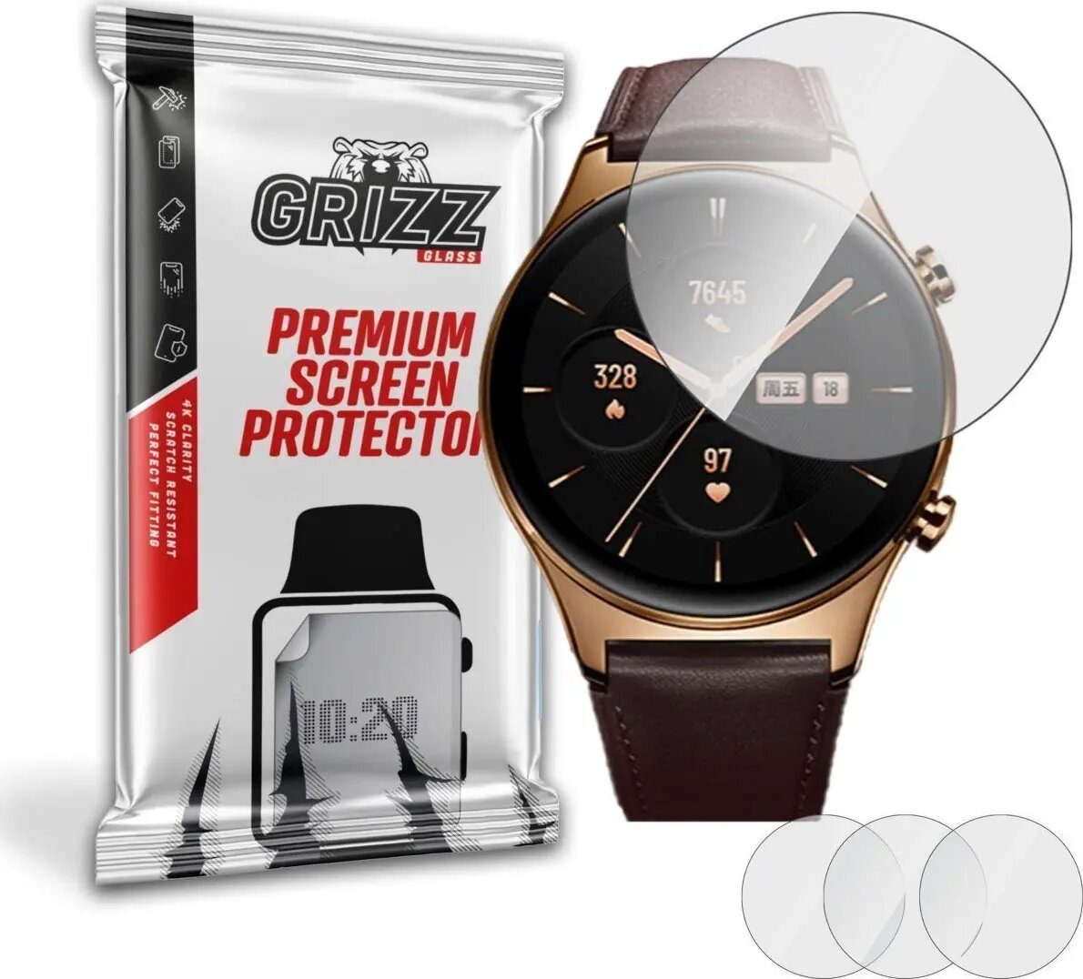 Hidrogēla ekrāna aizsargs GrizzGlass priekš Honor
