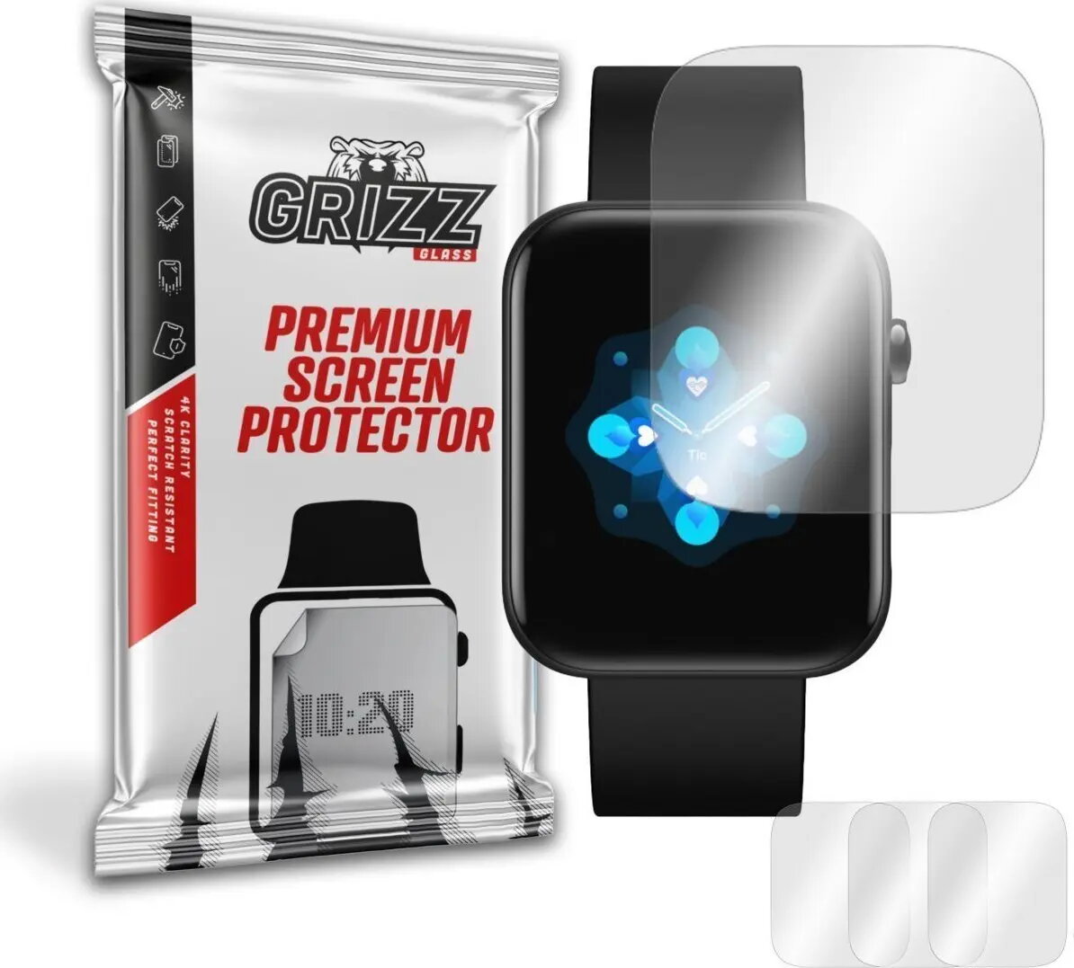 Hidrogēla ekrāna aizsargplēve GrizzGlass priekš TicWatch