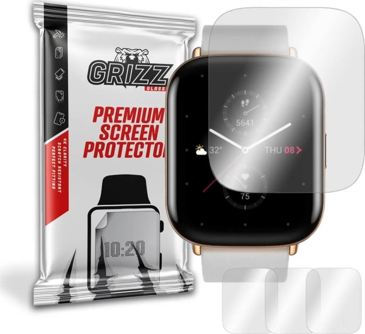 Hidrogelu ekrāna aizsargplēve GrizzGlass priekš Amazfit