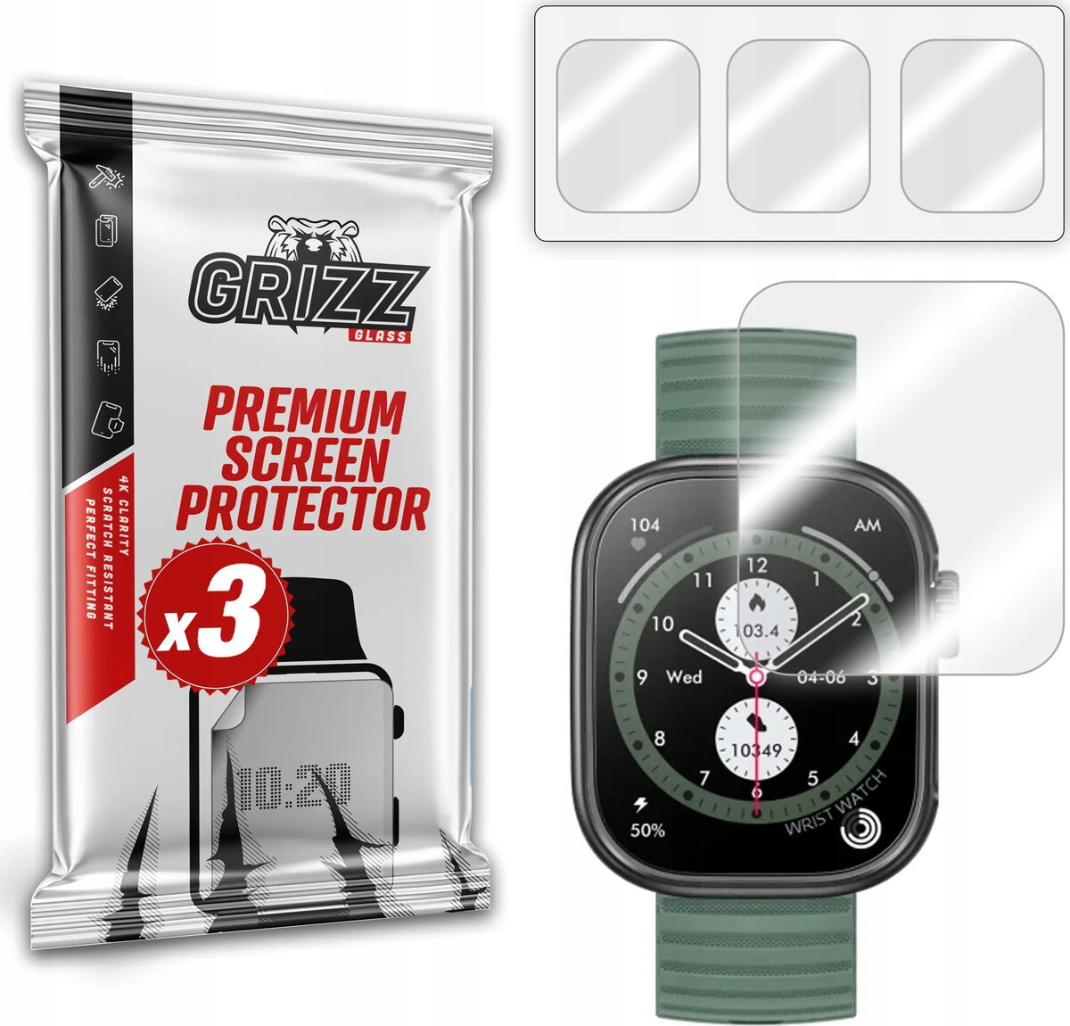 Aizsargplēve GrizzGlass Hydrofilm priekš MyPhone Watch