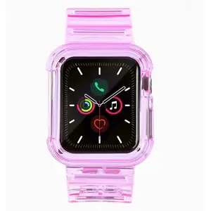 Силиконовый ремешок Hurtel для Apple Watch 38 мм — красный — сменный браслет