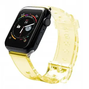 Силиконовый ремешок Hurtel для Apple Watch 38/40 мм — желтый