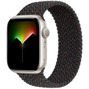 Браслет плетёный Solo Loop для Apple Watch, MDU34ZM/A, 40/41/42 мм, размер 4, чёрный