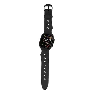 Band for smartwatch No name Decoded Ares Splice — Black silicone, 1 pc