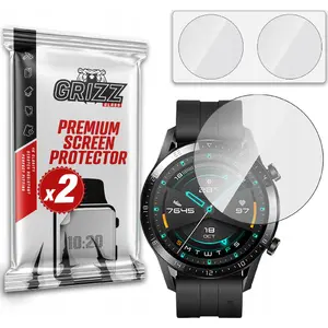 Гибридное защитное стекло для Huawei Watch GT2 46 мм от GrizzGlass (модель GRZ905)