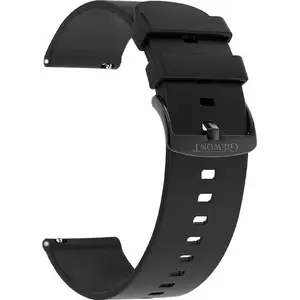 Replacement silicone watch strap for smartwatch Giewont GW330 — black, model GWP330-3