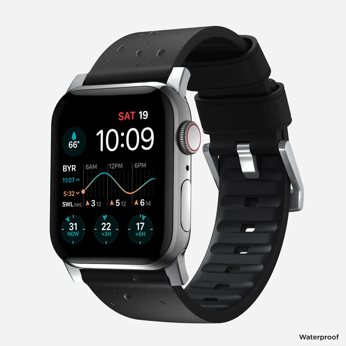 Band Nomad Active Band Pro — Black/Silver, 150–193 mm Photo 2