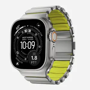 Band Nomad Stratos Band Natural Titanium — compatible smartwatch, width 23.6 mm, wrist 130–200 mm