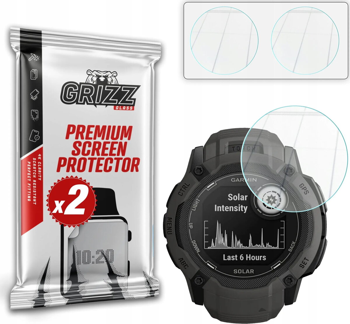 Hibrīdais aizsargstikls GrizzGlass HybridGlass priekš Garmin