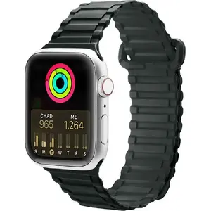 Ремешок dux ducis Dux Ducis Strap (Armor Version) — магнитный силиконовый браслет для Apple Watch 49/45/44/42 мм, зелёный