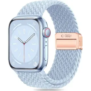 Siksniņa Tech-Protect priekš Apple Watch 38/40/41 mm Nylonmag Baby zilgana, saderīga ar Series 3–9 un SE