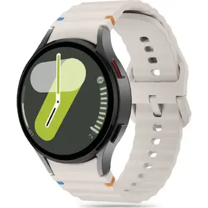Силиконовый спортивный ремешок Tech-Protect для Samsung Galaxy Watch 4/5/5 Pro/6/7/FE Starlight