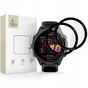 Aizsargstikls Hofi Tech-Protect Glass Flex+ 2 gab. priekš Garmin Forerunner 970 / 570 (47 mm) melns