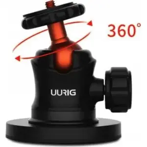 UUrig magnētiska piesūcekņa stiprinājums ar 1/4" vītni kameras un action kamerām (GoPro tipa)