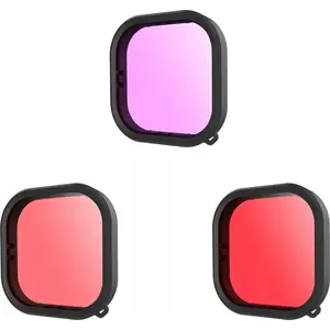 Telesin 3-in-1 Underwater Filters Set for GoPro HERO9 Black — Color Correction Filters