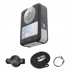 Puluz protective carrying case for DJI Osmo 360 with lens cap and wrist strap