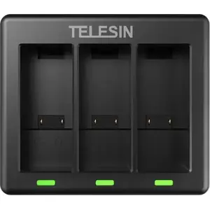 Charger for 3 Batteries for GoPro Hero 9 Black, Telesin SB6281