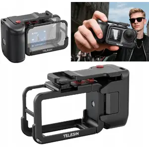 Telesin Frame Mount with Grip and ISO for DJI Action 5 Pro / 4 / 3 — model SB10787