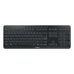 Keyboard Cherry Stream ultimate — Full-size AZERTY, USB + RF Wireless + Bluetooth, Scissor switches, LED backlight, Black