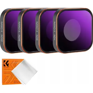 Neutral Density Filter Set K&F SB9521 — 4-in-1 ND4 ND8 ND16 ND32 for GoPro Hero 9/10/11/12/13