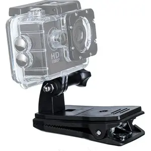 Hurtel clip mount for action cameras GoPro compatible, compact belt/strap attachment