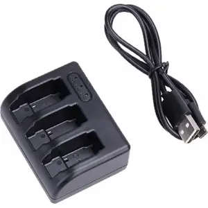 Battery Charger for 3× AHDBT-501 Batteries for GoPro Hero5 Black by Xrec