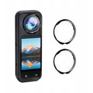 Lens Protective Glass Cover Set for Insta360 X5 by Puluz — 2-piece lens protection