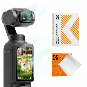 Screen and Lens Protector Set 6x for DJI Osmo Pocket 3 by K&F – Tempered Glass 9H