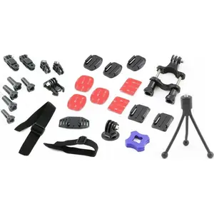 Xrec mount kit for GoPro Hero 1/2/3/3+/4 — 29-in-1 mounting set with tripod adapter