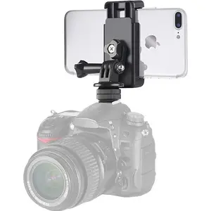 Hurtel mount for phone and GoPro action camera with rotating head