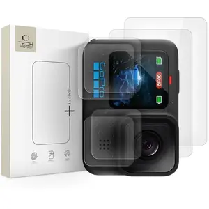Tempered Glass Screen Protector Set for GoPro Hero 9/10/11/12 — Hofi TECH-PROTECT GLASS FIT+ (2-pack, clear)