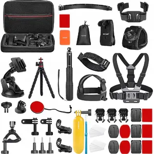 Mounting Kit Neewer GP-50 50-in-1 for Action Cameras — adapters and mounts for GoPro, SJCAM, Xiaomi, DJI, Insta360