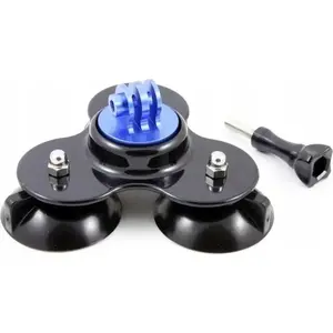 Mount Xrec Uchwyt 3D — 3x Suction Cup Mount for GoPro Hero 7/6/5/4/3+/3/2/1