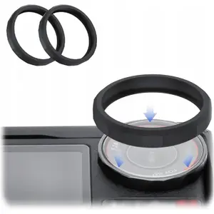 Protective Silicone Lens Ring by JJC for DJI Osmo Action 5 Pro/4/3, pack of 2