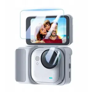Tempered Glass Screen Protector and Lens Cover for Insta360 GO Ultra by Puluz (2 pieces)