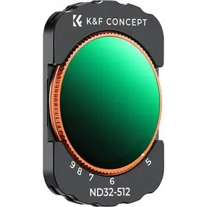Adjustable Neutral Density Filter ND32–ND512 for DJI Osmo Pocket 3 by K&F, model SB8562