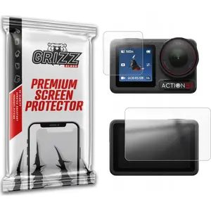Matte screen protector GrizzGlass PaperScreen for DJI Osmo Action 5/Pro – anti-glare film