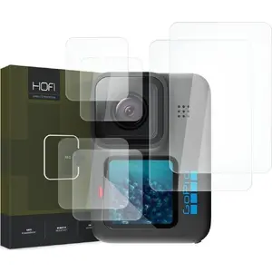 Hofi tempered glass protector set for GoPro HERO 9/10/11 — Glass Pro+ 2‑set, clear