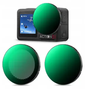 Neutral Density Filter Set K&F for DJI Osmo Action 3/4/5 Pro — 2x adjustable ND2–32 and ND32–512