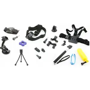 Xrec accessory set for action cameras — mounting accessories compatible with GoPro Hero 4/3/3+/2/1 and SJCAM SJ4000/SJ5000/SJ6000